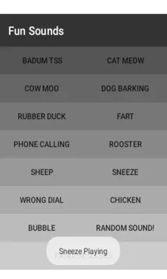 Fun Sounds android App screenshot 0